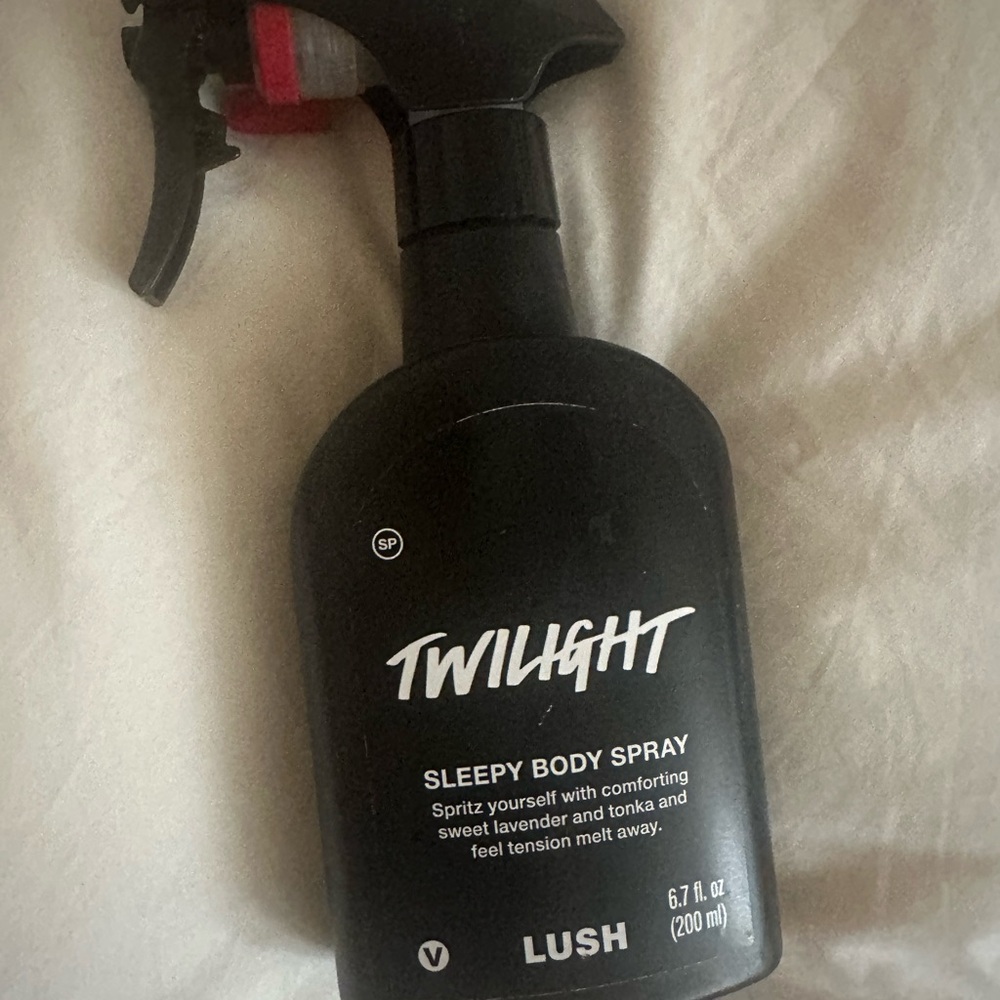 Lush Twilight Sleepy Body Spray - Black and White